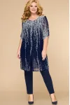 Костюм Svetlana Style 1394 синий в цветы