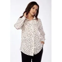 Костюм LUCKY FOX 1345 белая блузка + черные брюки