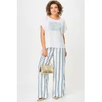 Костюм Michel Chic 1431 белый/голубая полоска
