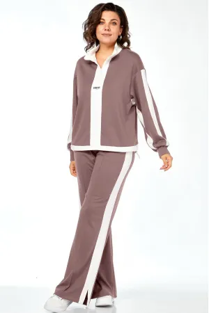 Костюм Ольга Стиль С948 пепельно-розовый