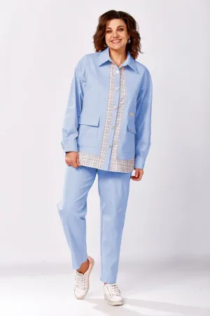 Костюм Милора-стиль 1440 голубой
