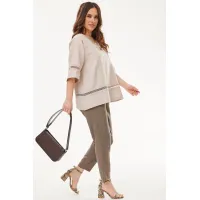 Костюм Mirolia 1179+1255 Бежевый+Ореховый