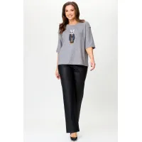 Костюм Ma cherie 3113 серый+черный Костюм Ma cherie 3113 серый+черный