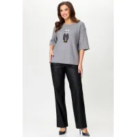 Костюм Ma cherie 3113 серый+черный Костюм Ma cherie 3113 серый+черный