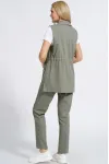 Костюм Alani 2309 белый+серо-зеленый