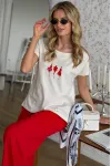 Костюм DilanaVIP 2139/1 белый+красный