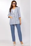 Костюм Тэнси 371 new джинсовый + белый