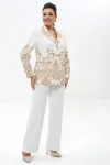 Костюм Alani 2496 молоко+золото Костюм Alani 2496 молоко+золото