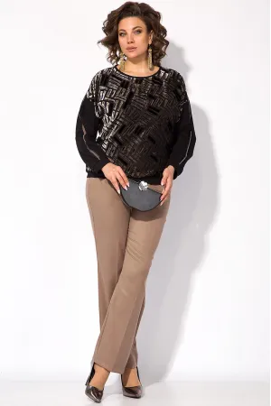 Костюм Лилиана 1365н БрПн Черный + бежевые Костюм Лилиана 1365н БрПн Черный + бежевые
