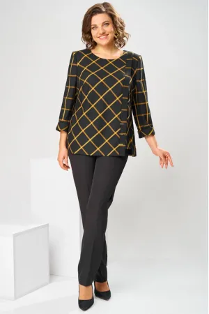 Костюм Romanovich 2-1269 горчица/чёрный