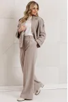 Костюм Мода-Юрс 26-2965 серо-бежевый