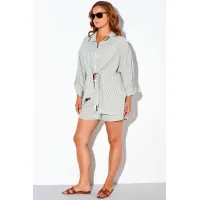 Костюм Лиона-Стиль 899 оливковая полоска