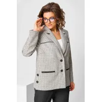 Костюм Асолия 1510 серо-черный