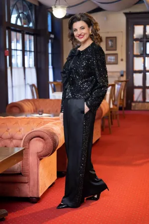 Костюм VI ORO 1232 черный