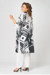 Костюм Кокетка и К 1290 черный+белый
