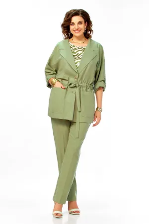 Костюм Ольга Стиль С1012 зеленый