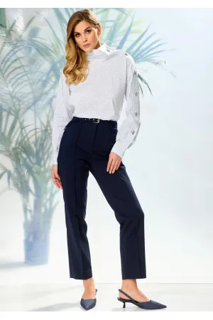 Костюм LAIKONY L-292 голубойв полоску+синий