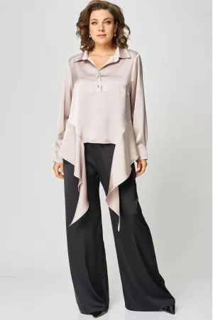 Костюм 2282 черный+жемчуг