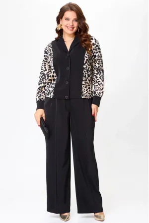 Костюм Lady Style Classic 2904 Черный с бежевым