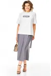 Костюм Michel Chic 1336-1 белый, пепел