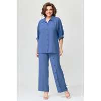 Костюм Орхидея Люкс 1417-1 Васильковый