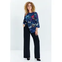 Костюм Euromoda 626 чёрный+мультиколор