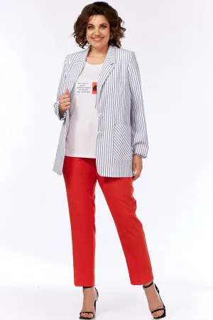 Костюм Милора-стиль 1220 крупная полоска