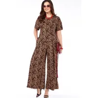 Костюм Taita plus леопард синий с беж