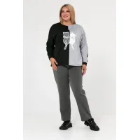 Стильный женский джемпер Люкс-1046 черный