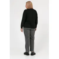 Стильный женский джемпер Люкс-1046 черный