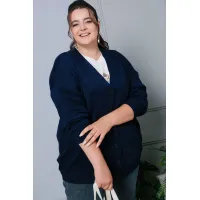 Однотонный женский кардиган JБ-НБ661-1 Однотонный женский кардиган JБ-НБ661-1