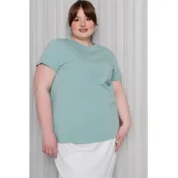 Джемпер с короткими рукавами фисташкового цвета JБ-НБ453-96