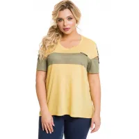 Оригинальная женская футболка ВС-2в289шафран