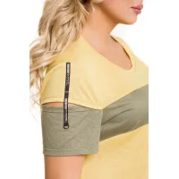 Оригинальная женская футболка ВС-2в289шафран