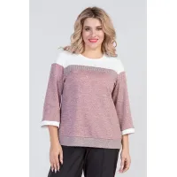 Стильный женский джемпер Люкс-831 розовый Стильный женский джемпер Люкс-831 розовый