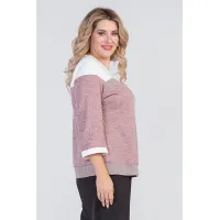 Стильный женский джемпер Люкс-831 розовый Стильный женский джемпер Люкс-831 розовый