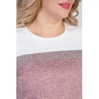 Стильный женский джемпер Люкс-831 розовый Стильный женский джемпер Люкс-831 розовый