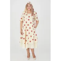 Очаровательное женское платье 62 размера Люкс-1205 коричневый-Н Очаровательное женское платье 62 размера Люкс-1205 коричневый-Н