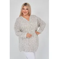 Оригинальная женская туника Люкс-1143 молочный-ПН Оригинальная женская туника Люкс-1143 молочный-ПН