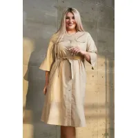 Превосходное женское платье Люкс-929 бежевый-ПН Превосходное женское платье Люкс-929 бежевый-ПН