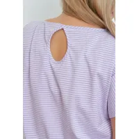 Удобная женская футболка Люкс-1323 сиреневый Удобная женская футболка Люкс-1323 сиреневый