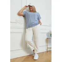 Практичная женская футболка Люкс-1323 синий Практичная женская футболка Люкс-1323 синий