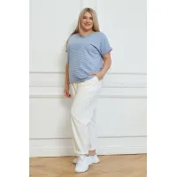 Практичная женская футболка Люкс-1323 синий Практичная женская футболка Люкс-1323 синий