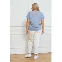 Практичная женская футболка Люкс-1323 синий Практичная женская футболка Люкс-1323 синий