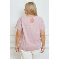 Приятная женская футболка Люкс-1323 пудровый Приятная женская футболка Люкс-1323 пудровый