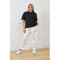 Повседневная женская футболка Люкс-1342 черный Повседневная женская футболка Люкс-1342 черный