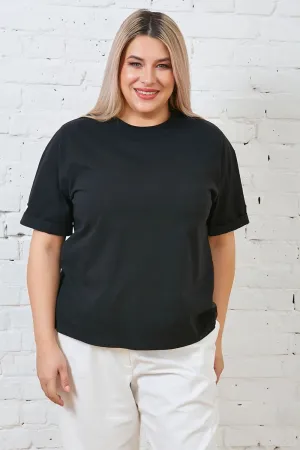Повседневная женская футболка Люкс-1342 черный