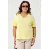 Жёлтая трикотажная футболка Люкс-1047 желтый Жёлтая трикотажная футболка Люкс-1047 желтый