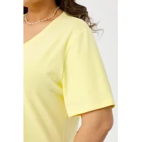 Жёлтая трикотажная футболка Люкс-1047 желтый Жёлтая трикотажная футболка Люкс-1047 желтый